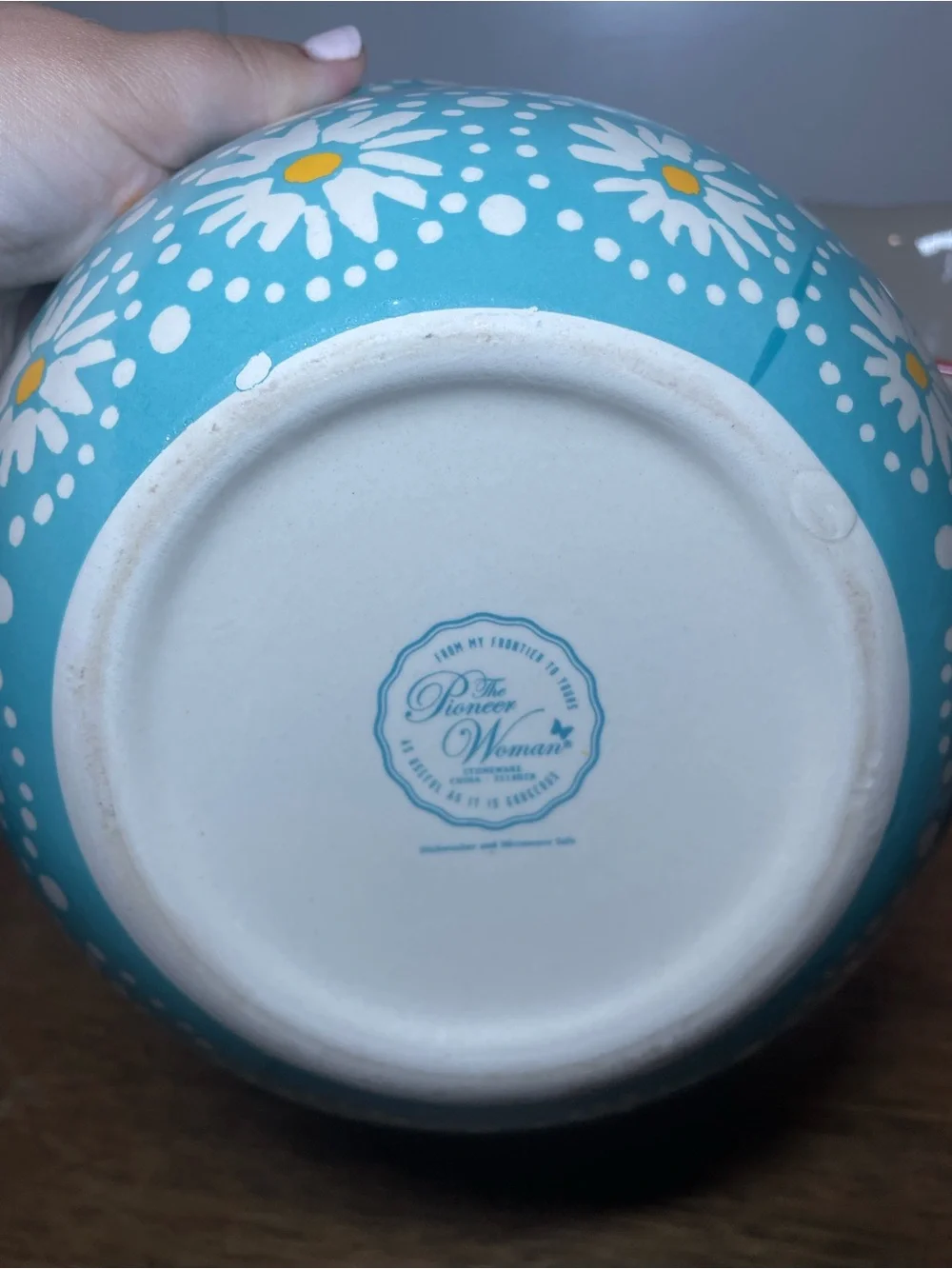 The Pioneer Woman Set of 3 Floral Ceramic Nesting Mixing Bowls